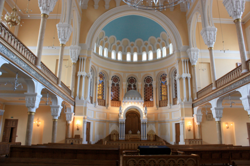 Inside St Petersburg synagogue