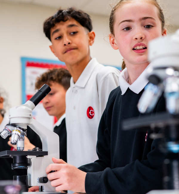 Students in science classroom